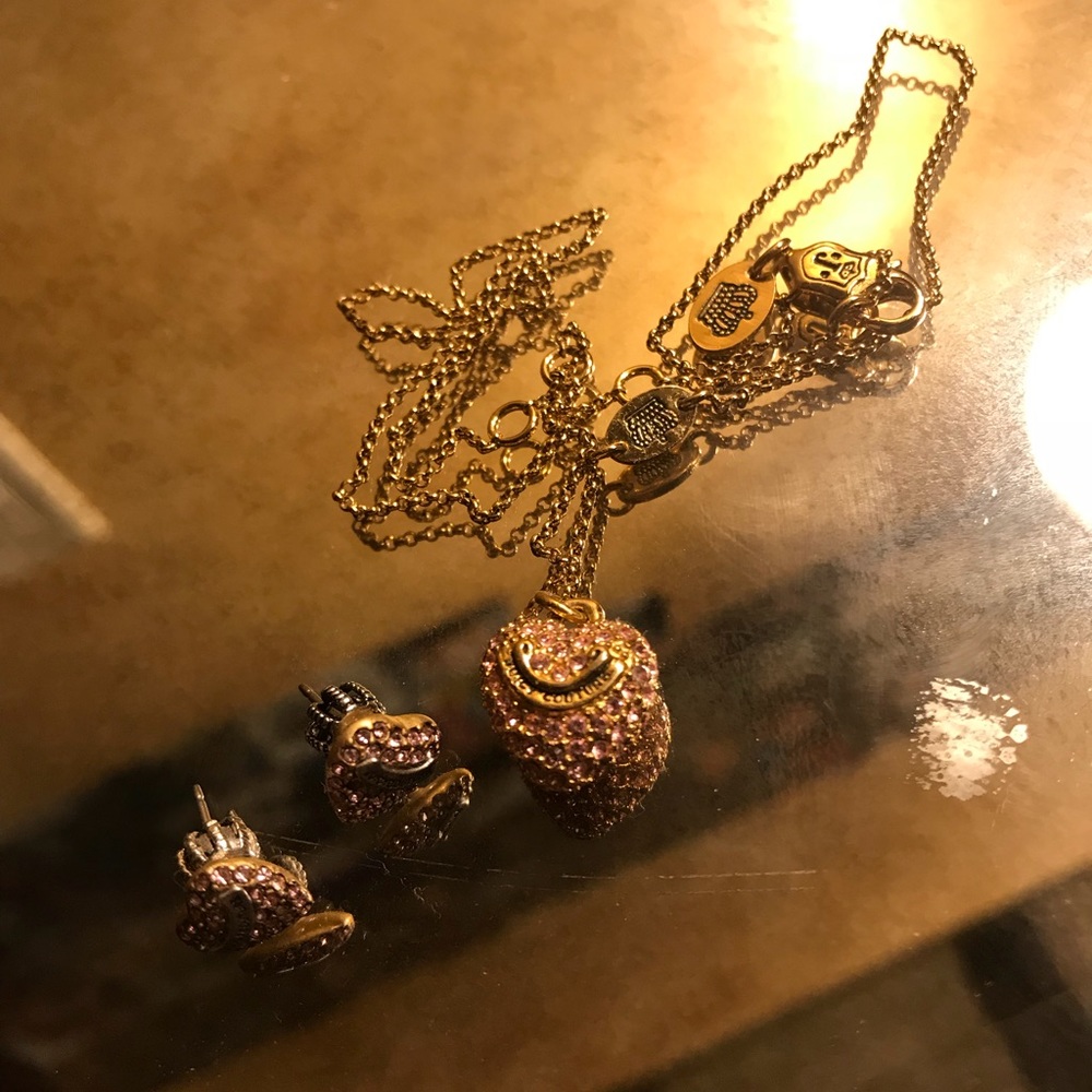 Matching earrings and necklace